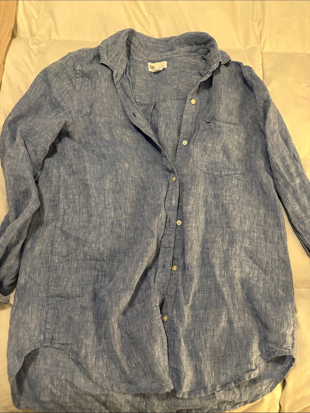 Gap Linen boyfriend Button-Up Shirt